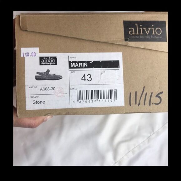 ALIVIO leather Mary Jane SLINGBACKS.  New - Picture 4 of 6